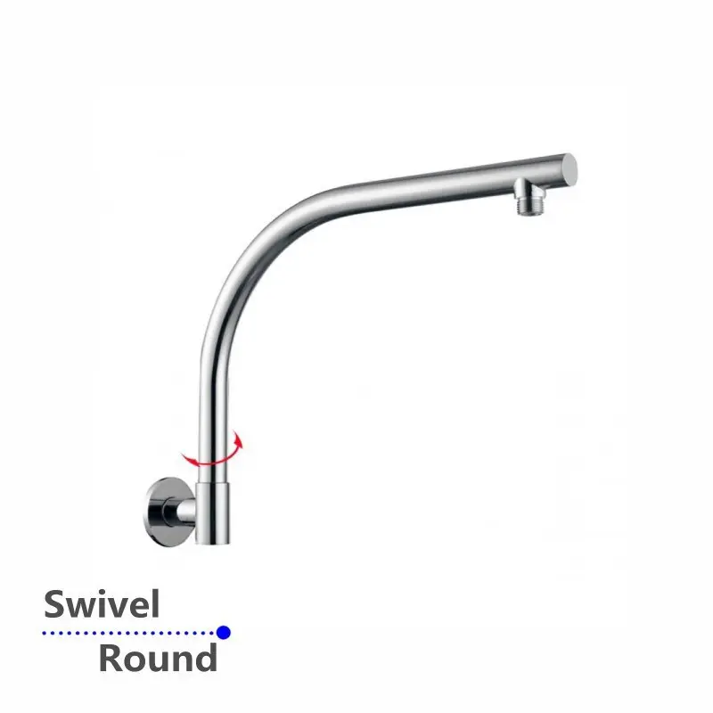Chrome Swivel Wall Mounted Shower Arm