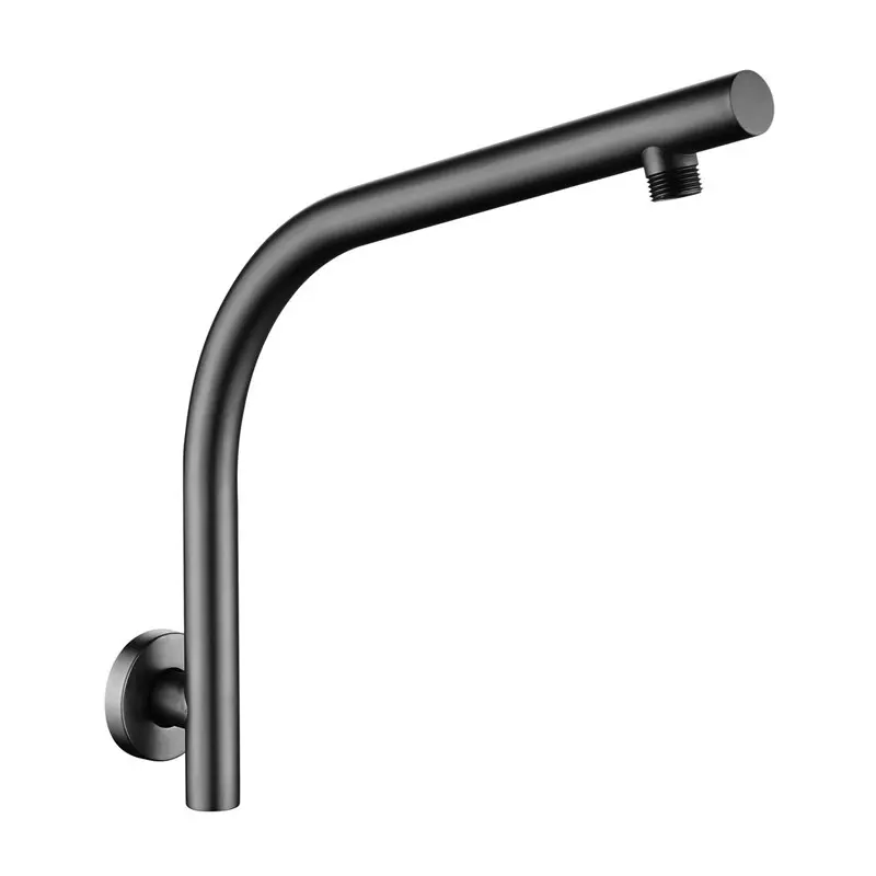 Round Gunmetal Wall Mounted Shower Arm 