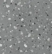 VISION RECTIFIED EXTERNAL GLAZED PORCELAIN TERRAZZO DARK GREY FLOOR TILES 60x60mm