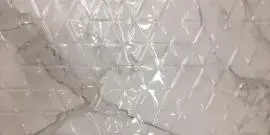 ROMAN BIANCO EMBOSSED SHELBY CARRARA RECTFIED CERAMIC DECOR WALL TILES 30X60