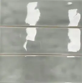 WINDERMERE RIPPLE NON RECTIFIED HORIZON CERAMIC GLOSS GREY WALL TILES 7.5x22.5