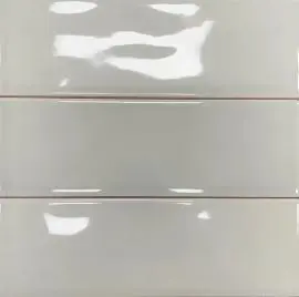 WINDERMERE RIPPLE NON RECTIFIED MIST CERAMIC GLOSS AQUAMARINE WALL TILES 7.5x22.5