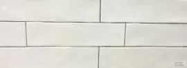 LEGGO SHADED IVORY GLOSS RIPPLE IRREGULAR EDGE CERAMIC WALL TILE 7.5X30MM