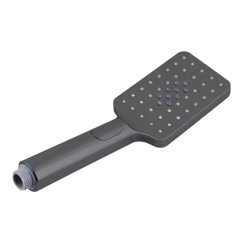 Square 3 Functions Gunmetal Rainfall Handheld Shower Head 