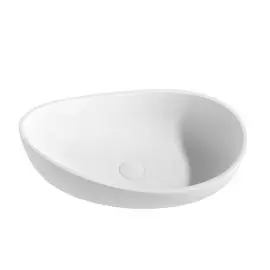 CETO Waverly Solid Surface Gloss White Stone Basin