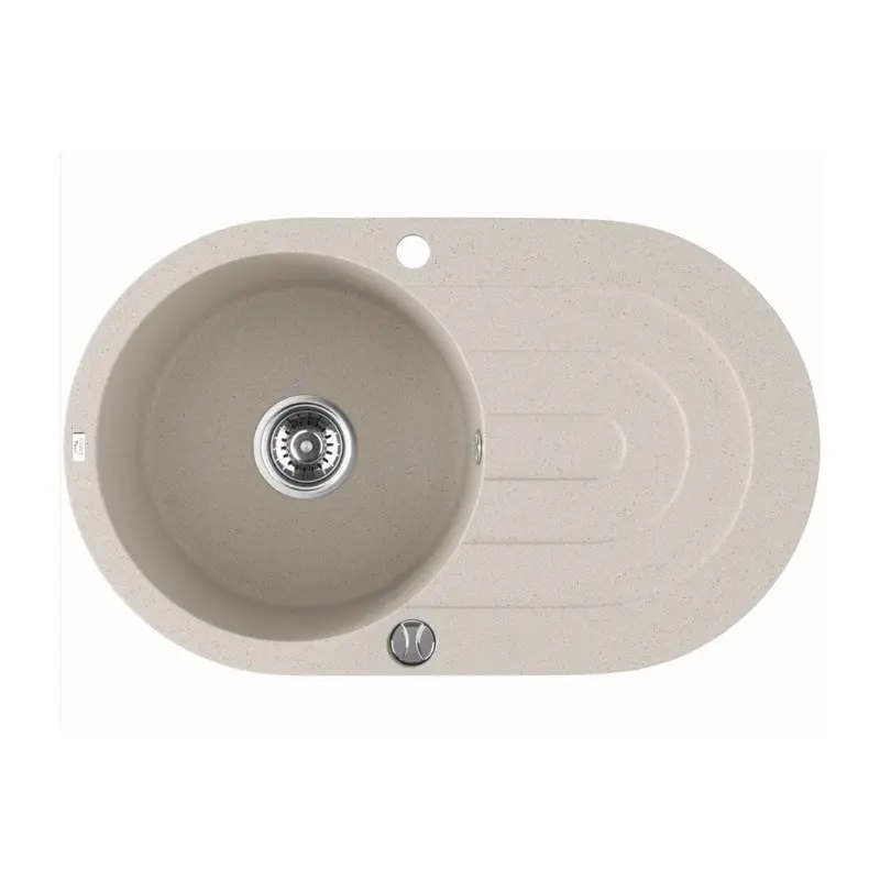 470x780x204mm Beige Granite Single Bowl Kitchen Sink