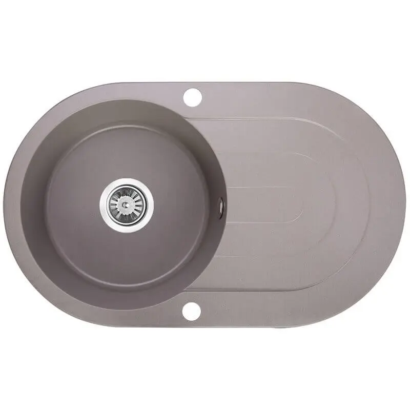 470x780x204mm Grey Granite Single Bowl Kitchen Sink