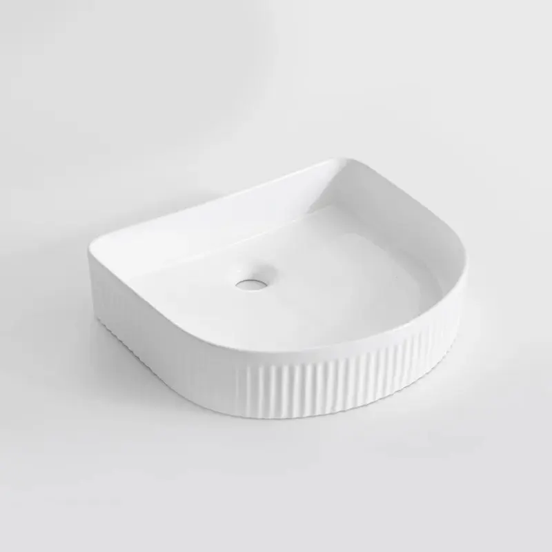 415x365x100mm Gloss White Above Counter Basin