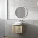 Calder Wall Hung 600mm - Flat Stone Top, Pure 