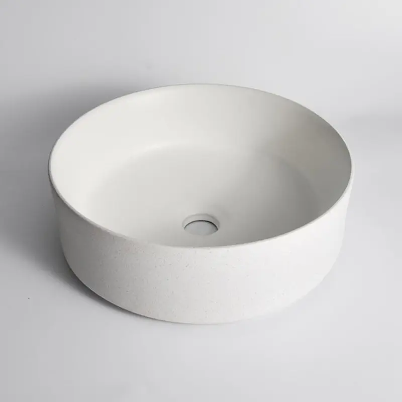 360x355x120mm Textured Exterior & Matte White Interior Above Counter Basin 