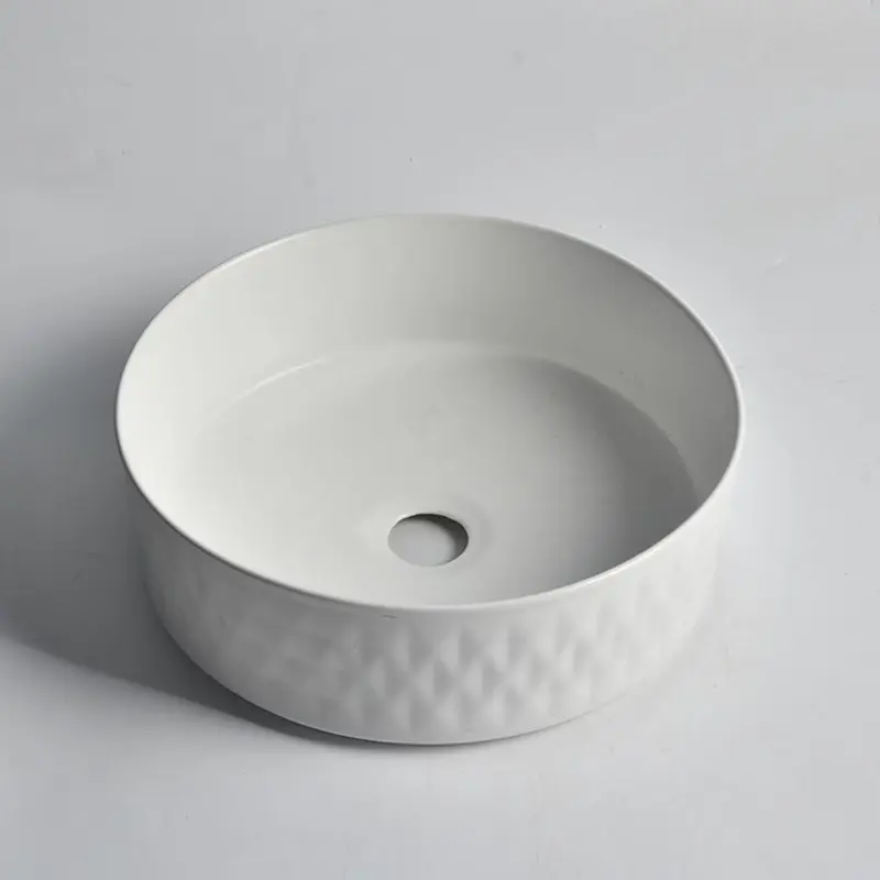 360x355x120mm Matte White Above Counter Basin
