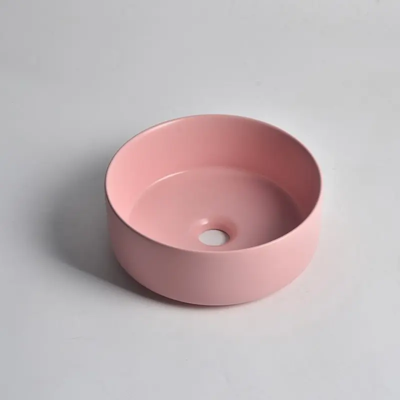 300x305x110mm Matte Pink Above Counter Basin 