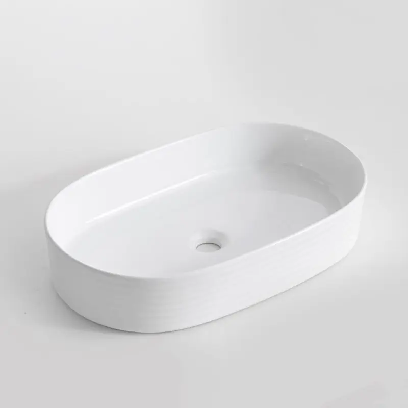 520x300x115mm Gloss White Above Counter Basin 