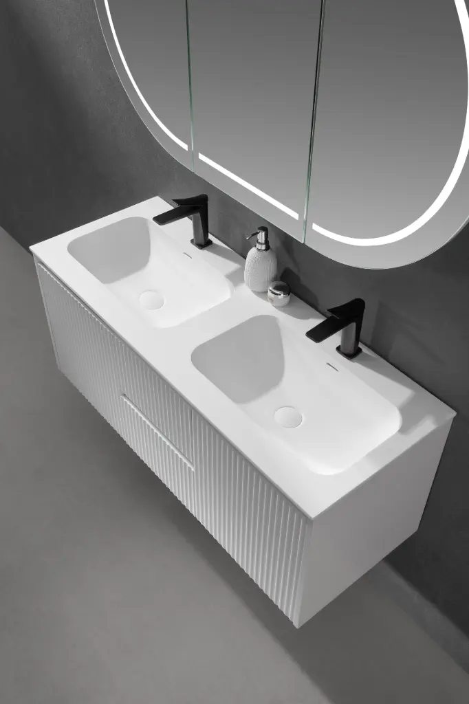 SPO-150D CETO Chiefly Solid Surface Stone basin Single hole Matte White