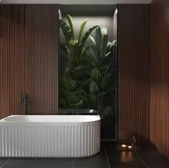 1700x800x580mm Matte White Left Corner Bathtub 