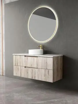 Tuscana Alpine Wall Hung 1200mm - Flat Stone Top