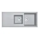 1160x500mm Concrete Grey Granite 1 & 1/2 Bowl Kitchen Sink 