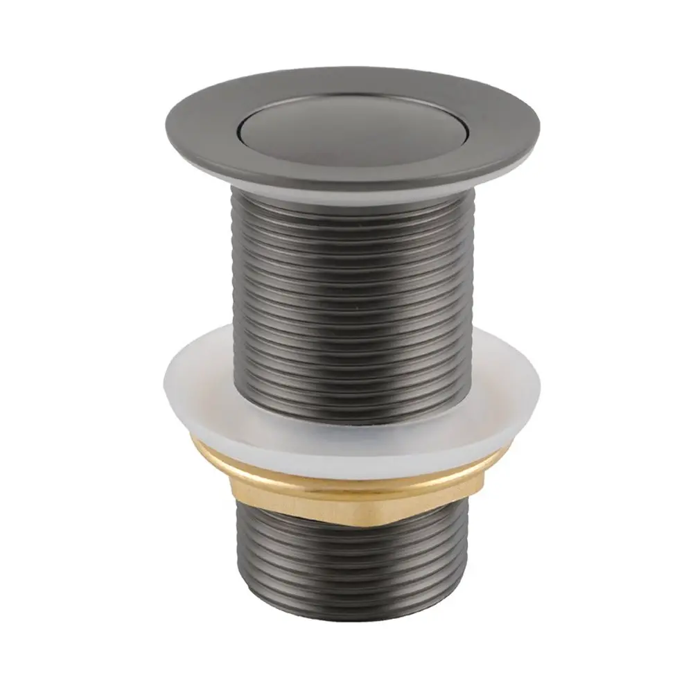 32/40mm Solid Brass Basin Pop Up Waste – Gunmetal– No Overflow