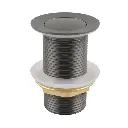 32/40mm Solid Brass Basin Pop Up Waste – Gunmetal– No Overflow