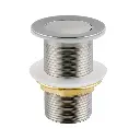 32/40mm Solid Brass Basin Pop Up Waste – Brushed Nickel– No Overflow
