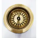 Brushed Brass Kitchen Sink Waste without Overflow