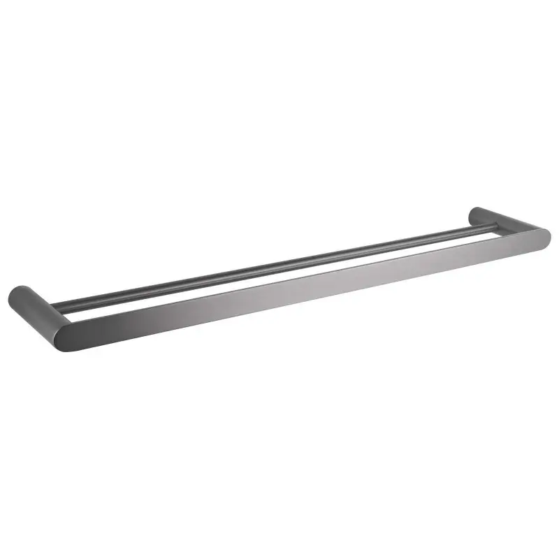 RUSHY - 800mm Gunmetal Double Towel Rail 