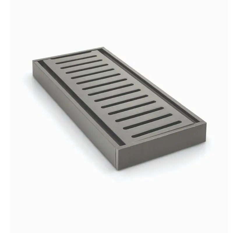 100x100x21mm Gunmetal Ezy Flow Floor Grate 