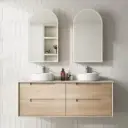 Ainsley Wall Hung 1500mm - Flat Stone Top, Alpine 