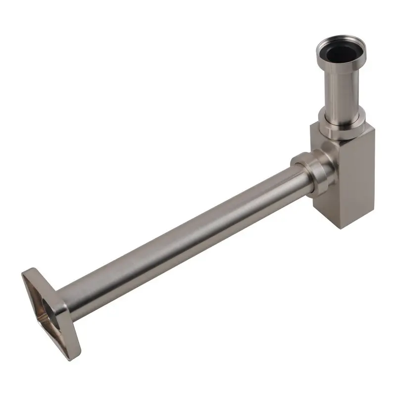 Brushed Nickel Bottle Trap 32mm Solid Brass