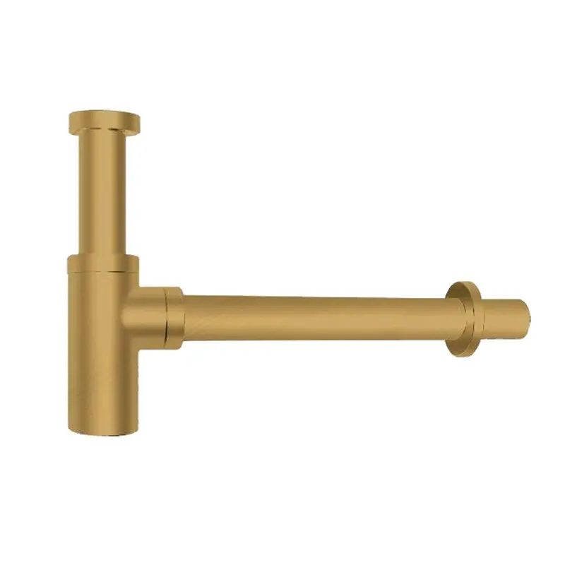 Brushed Brass Bottle Trap 