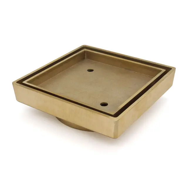 115x115 Gold Tile Insert Drain 