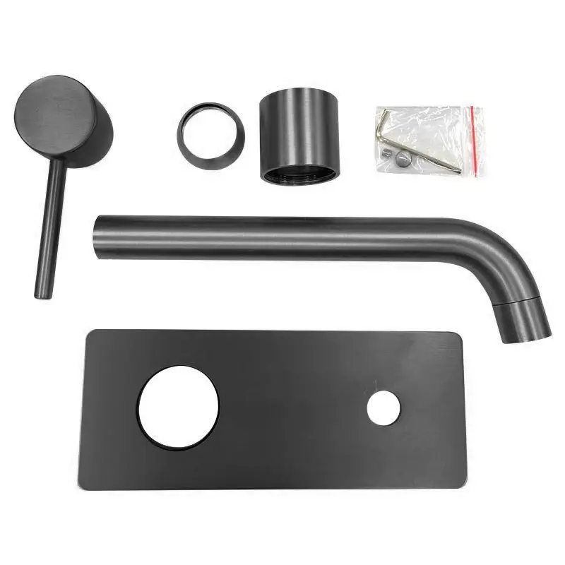 Gunmetal Trim Kit for Wall Mixer with Spout 