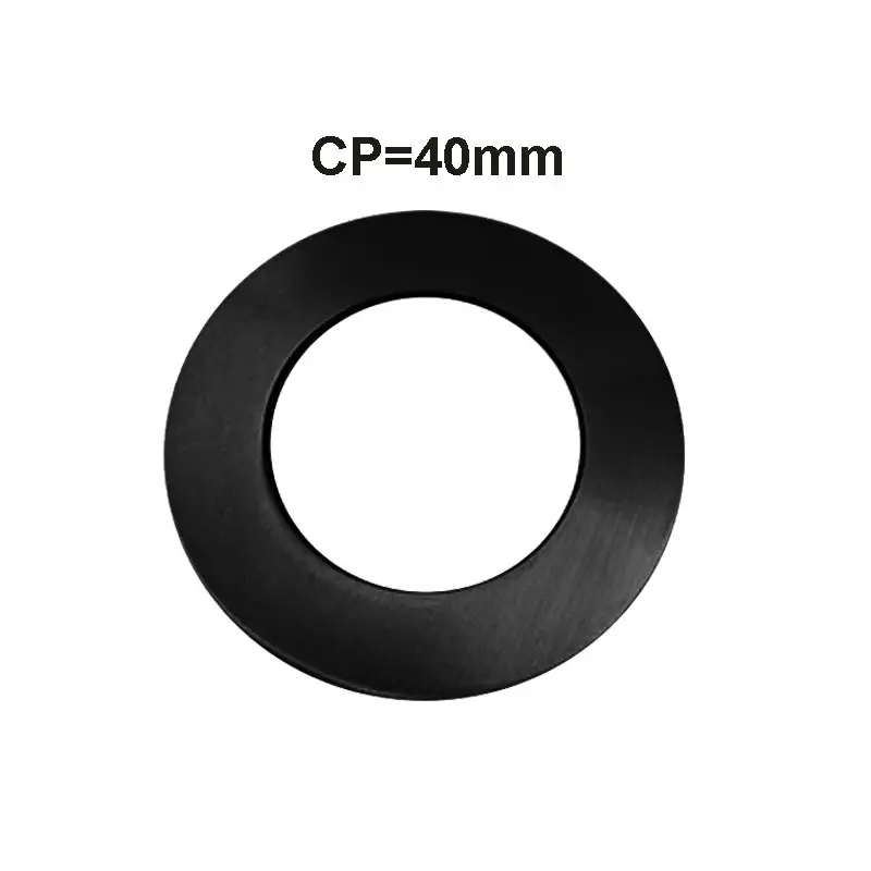 Black Cover Plate 40mm