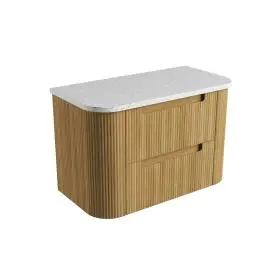 Varcelli Tier Pure Wall Hung 900mm - Flat Stone Top