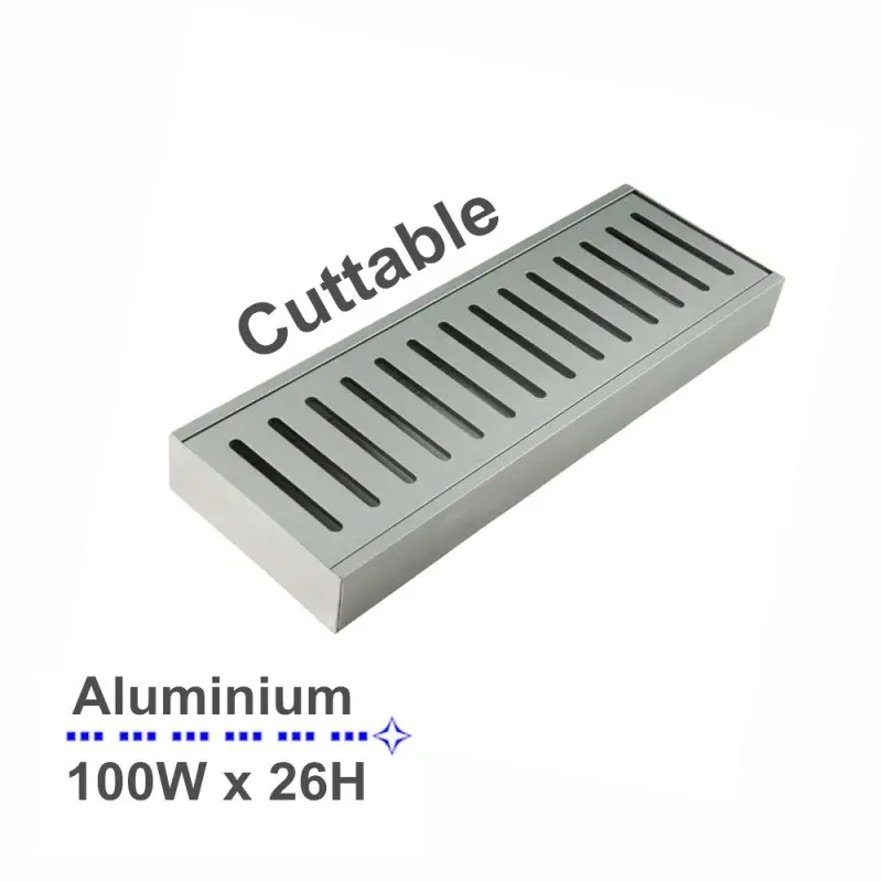 100x100x26mm Chrome Floor Grate -LCWFG 