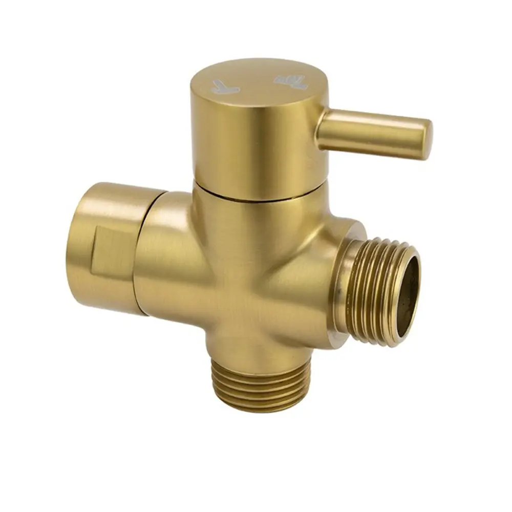 Brushed Brass Bidet Diverter 
