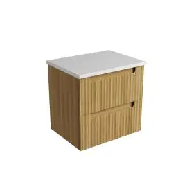 Lovina Tier Cato Wall Hung 600mm - Stone Top with Undermount Basin