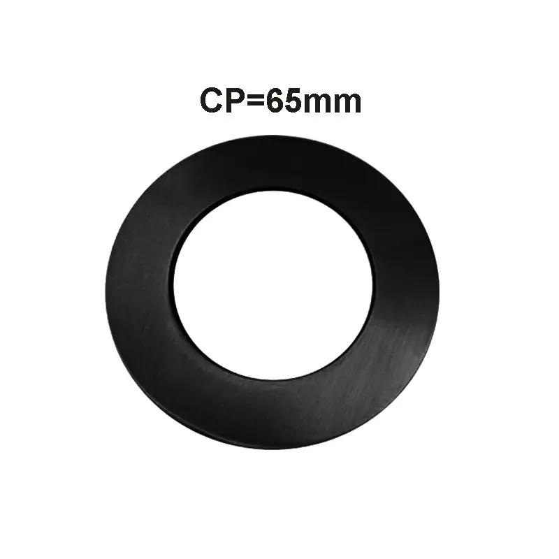 Black Cover Plate 65mm