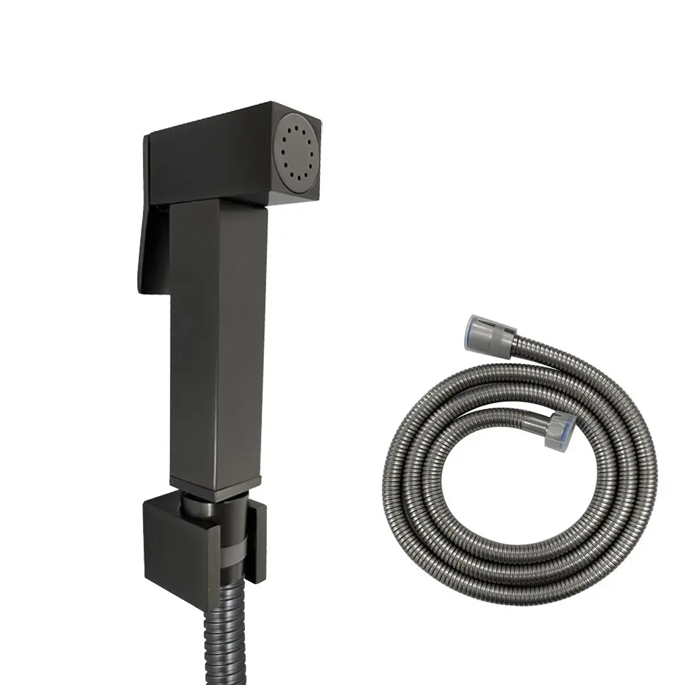 Square Gunmetal Brass Toilet Bidet