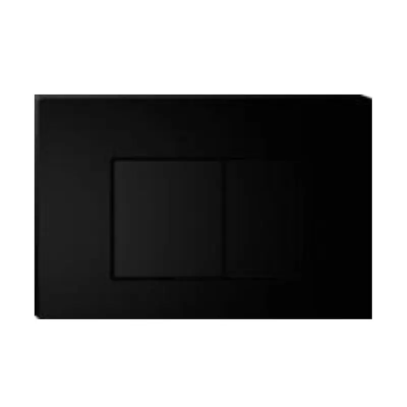 R & T Matte Black ABS Push Plate (Square Button) 