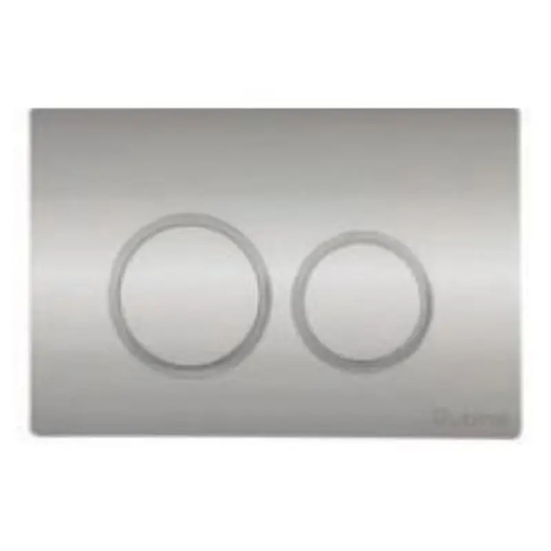 R & T Chrome ABS Push Plate (Round Button) 