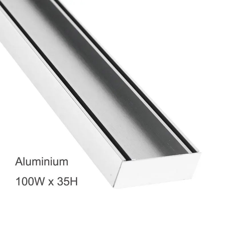 100x100x35mm Chrome Tile Insert Grate 