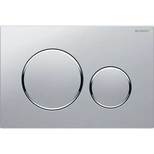 Sigma20 Matte Chrome with Chrome Trim ABS Dual Flush/Access Plate (Round Button) 
