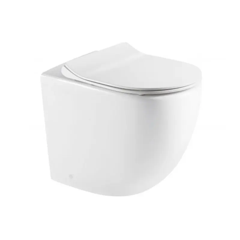 RAUL99-MW 570*360*410mm Matte White Rimless Flushing Wall Faced Floor Pan 