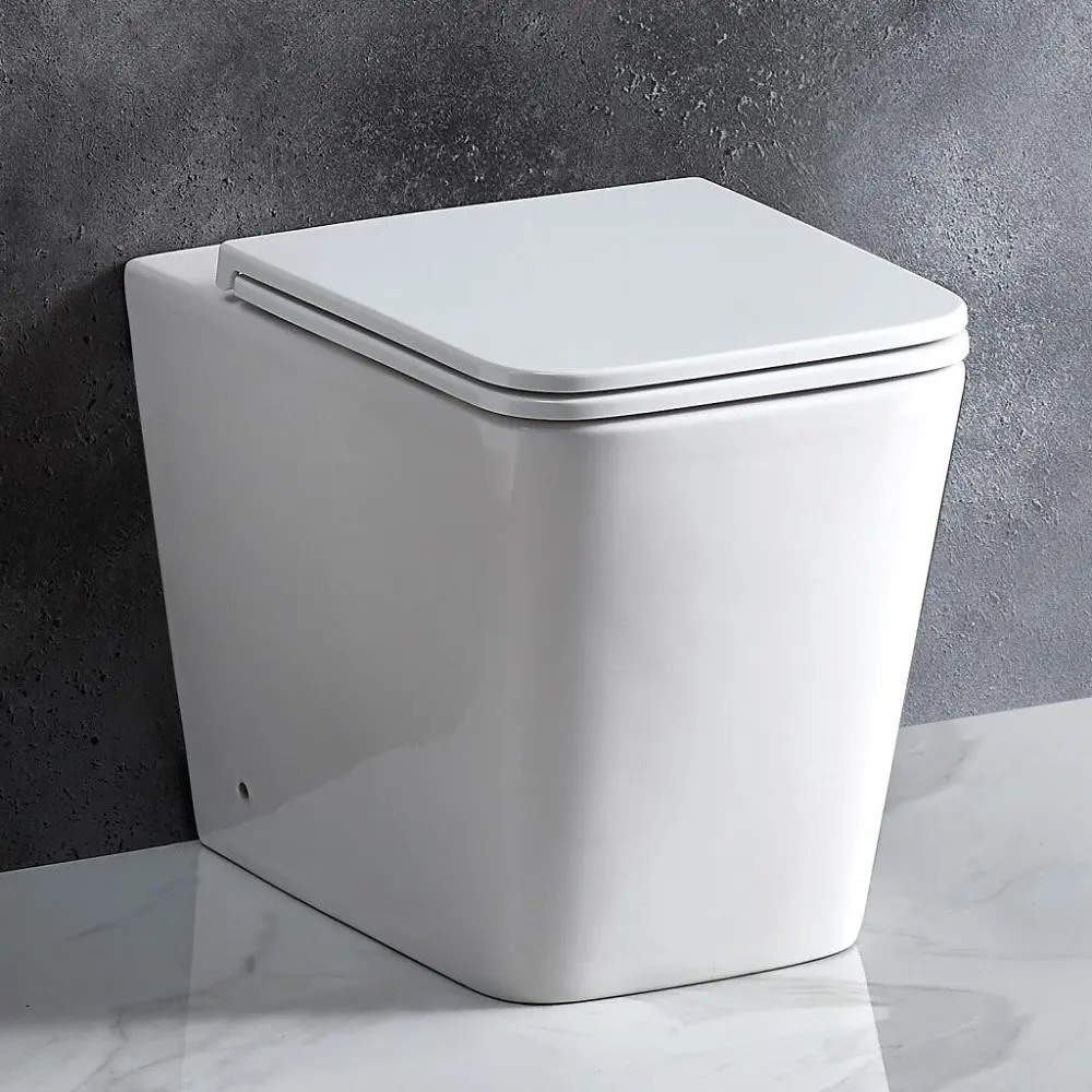 ENOX99 600*455*410mm Gloss White Rimless Flushing Wall Faced Floor Pan 