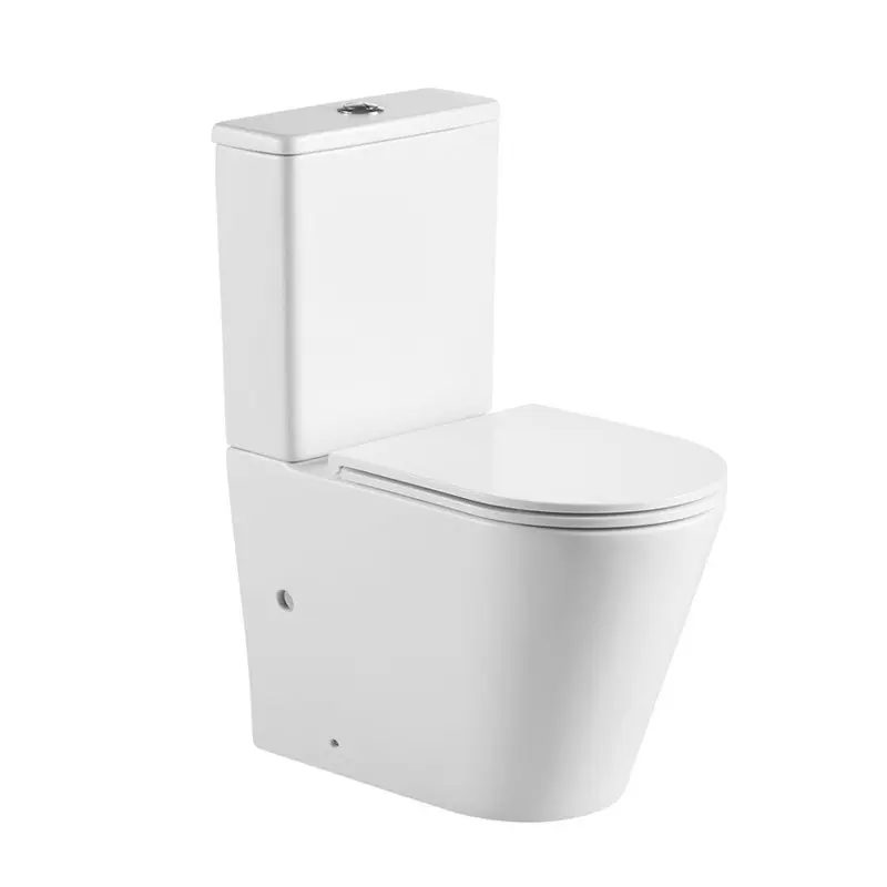 BERLIN 670*360*850mm Gloss White Quiet Flushing Back to Wall Two-piece Toilet Suite 