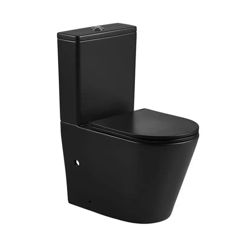 BERLIN 670*360*850mm Matt Black Quiet Flushing Back to Wall Two-piece Toilet Suite 