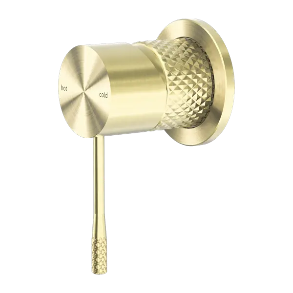 OPAL SHOWER MIXER 60MM PLATE BRUSHED GOLD