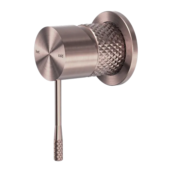OPAL SHOWER MIXER 60MM PLATE BRUSHED BRONZE
