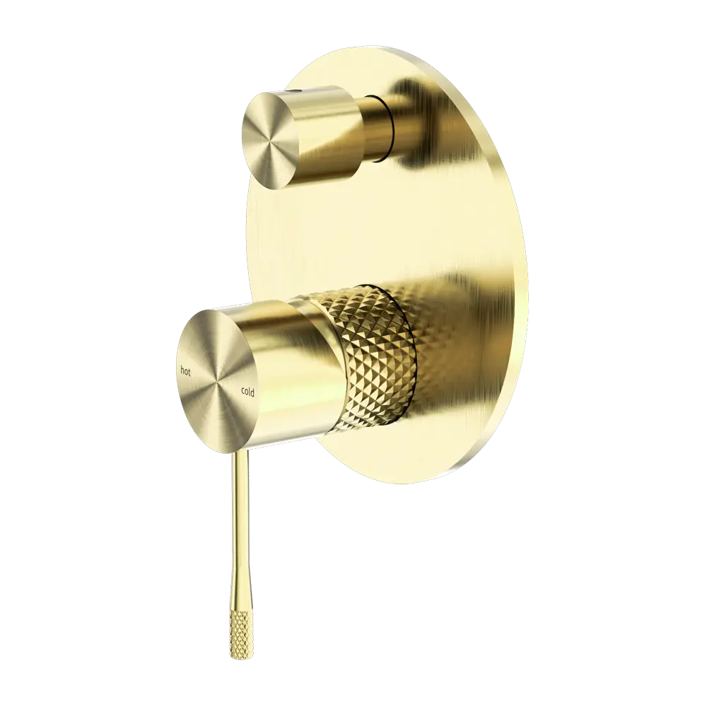 OPAL SHOWER MIXER WITH DIVERTOR BRUSHED GOLD